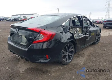 2021 Honda Civic Sport z USA, uszkodzony, nr VIN 2HGFC2F89MH544865